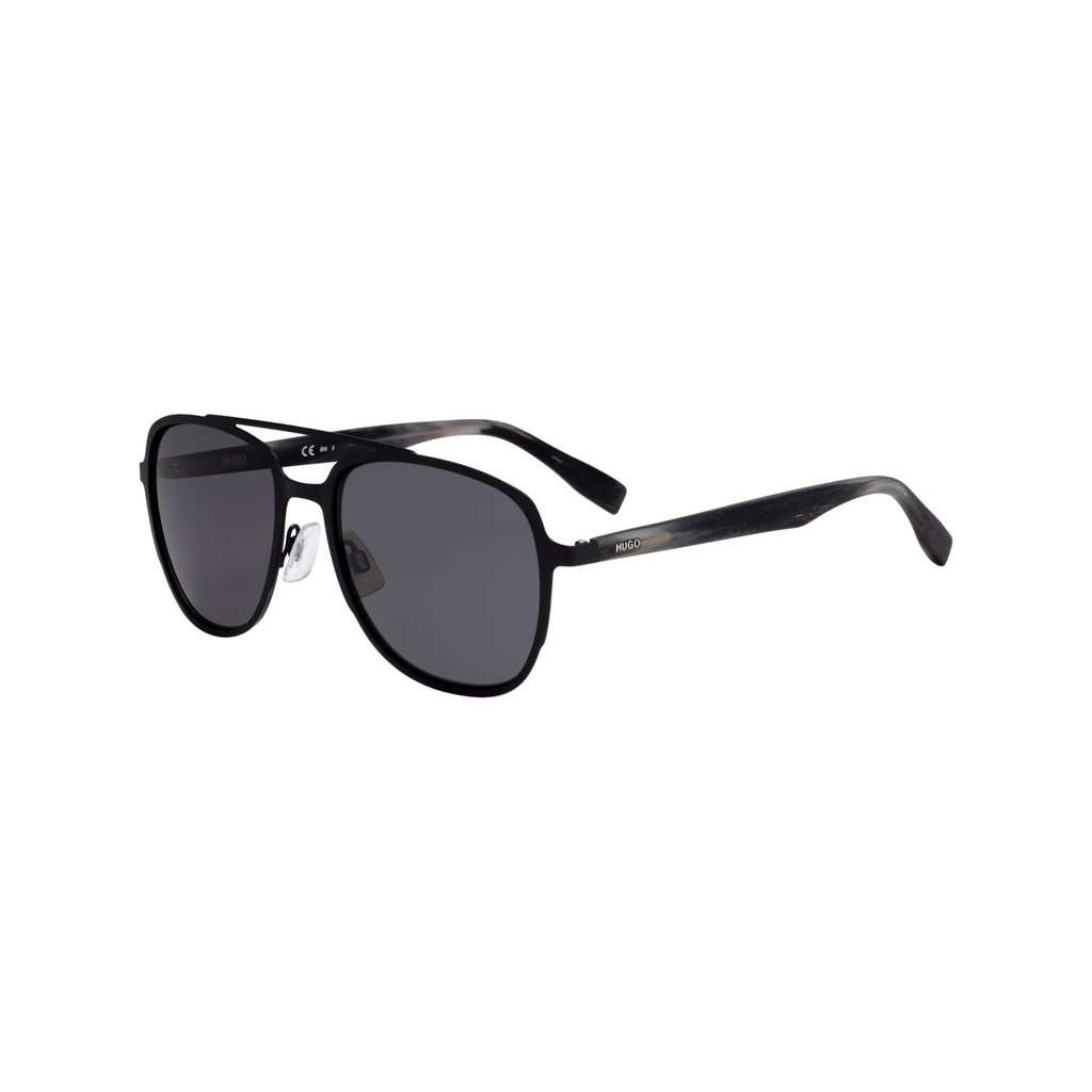 Hugo HG 0301/S Grey Black Men's Sunglasses