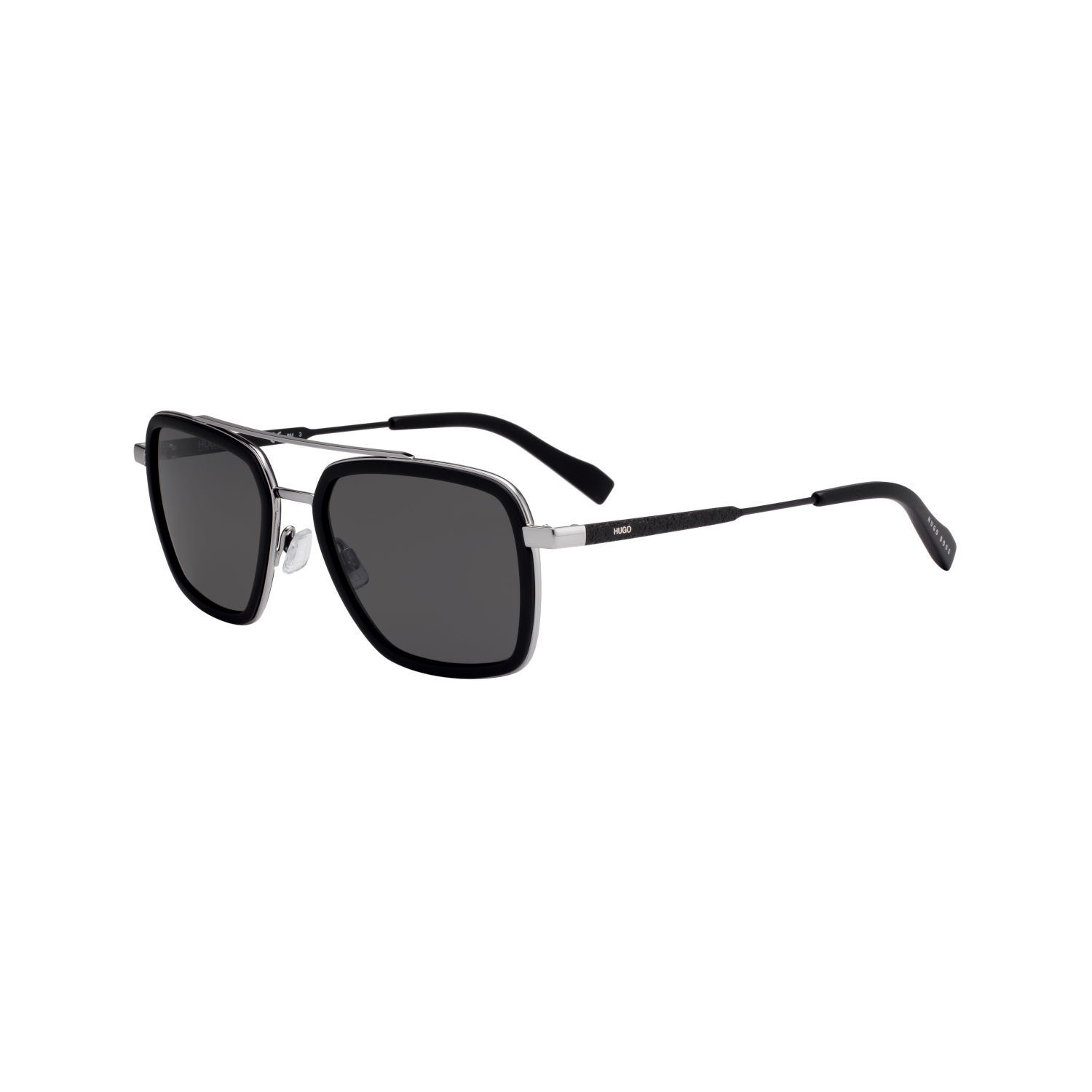 Hugo HG 0306/S Grey Black Men's Sunglasses