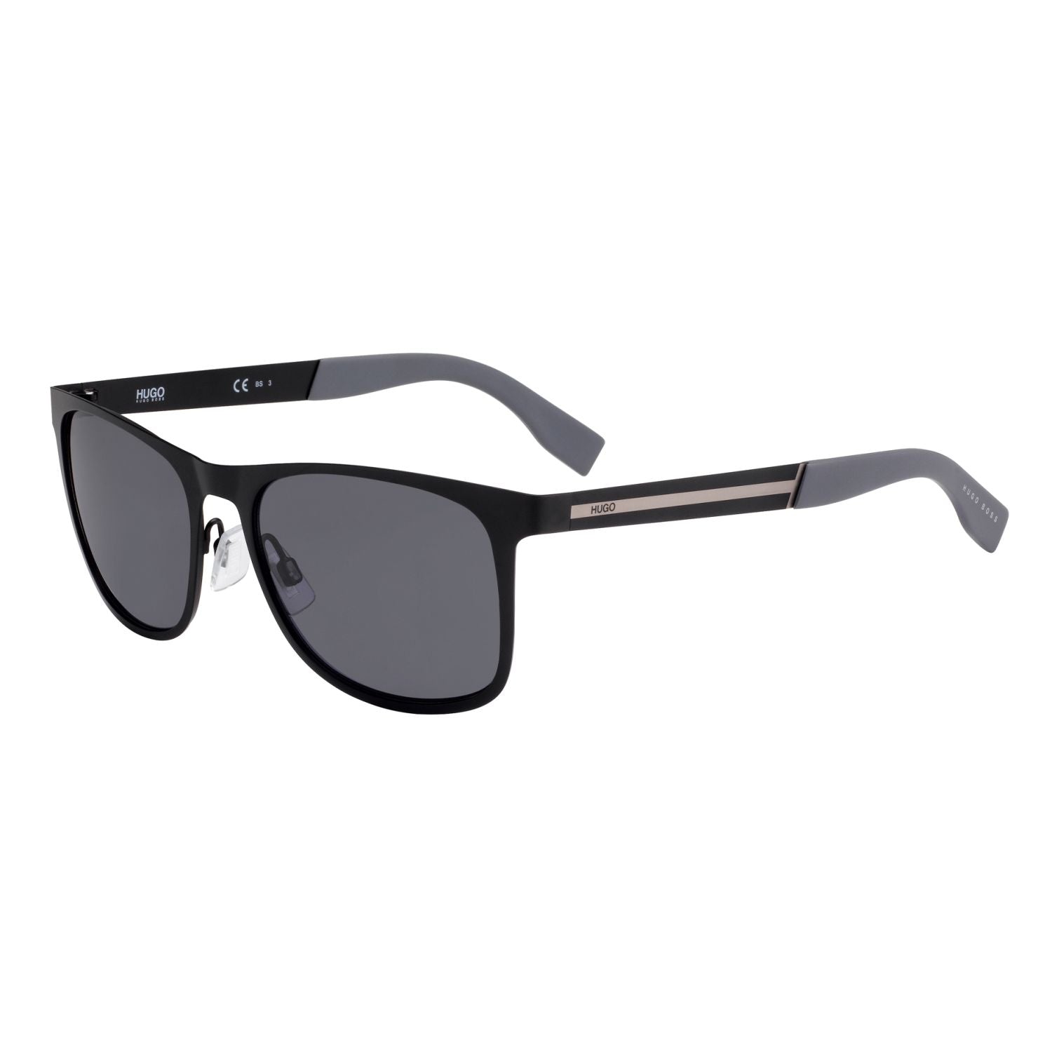Hugo HG 0244/S Grey Black Men's Sunglasses