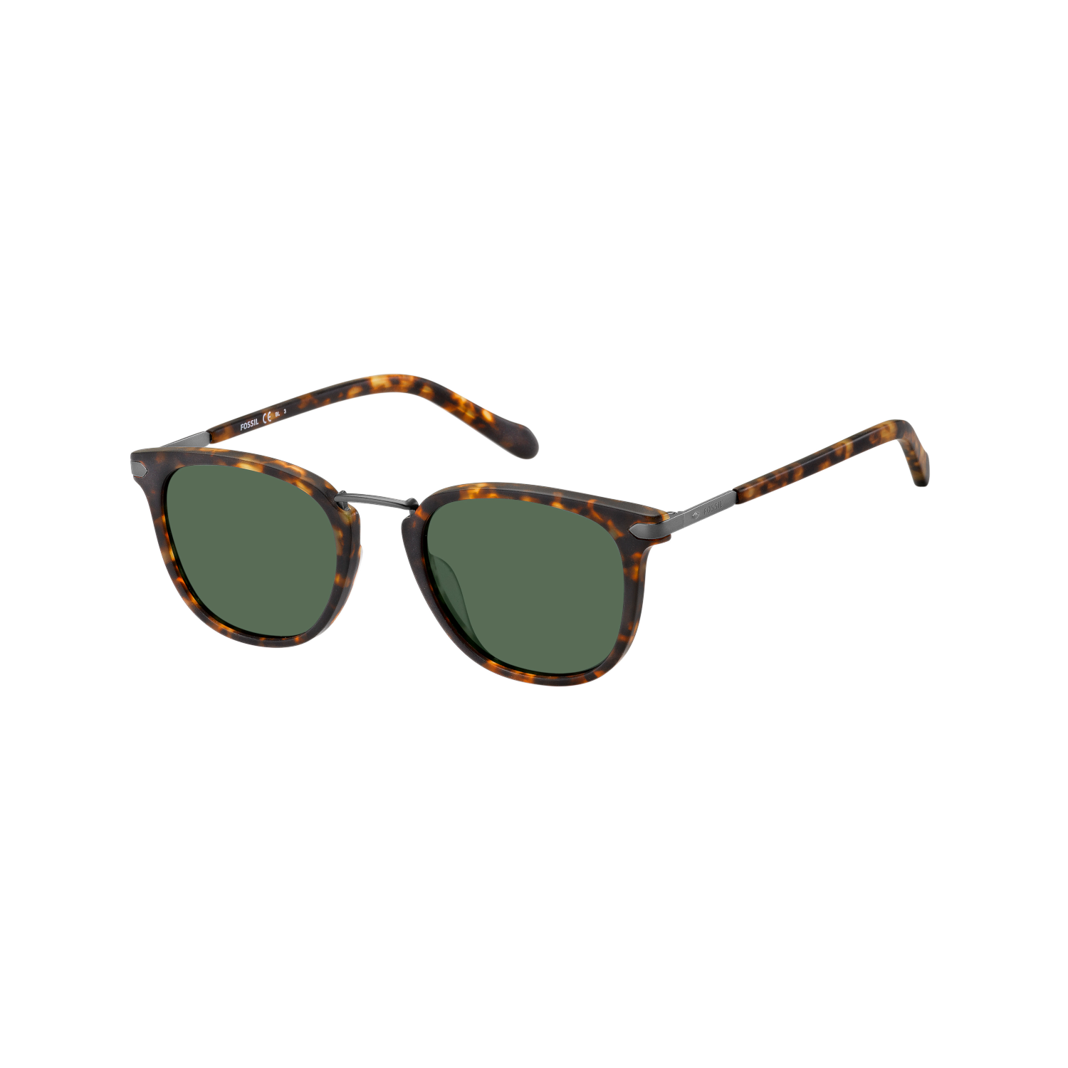 Fossil FOS 2099/G/S Green Havana Men's Sunglasses