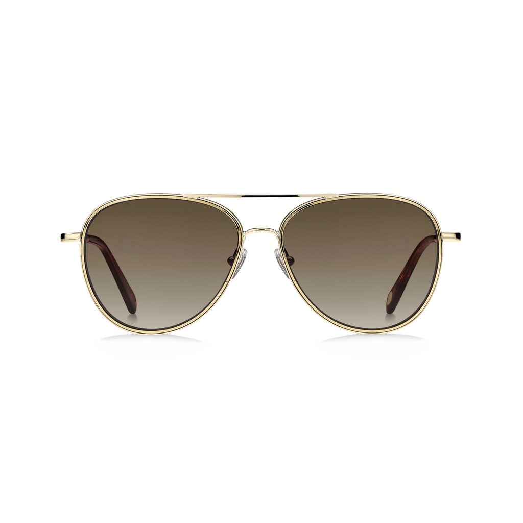 Fossil FOS 2096/G/S Brown Yellow Women's Sunglasses