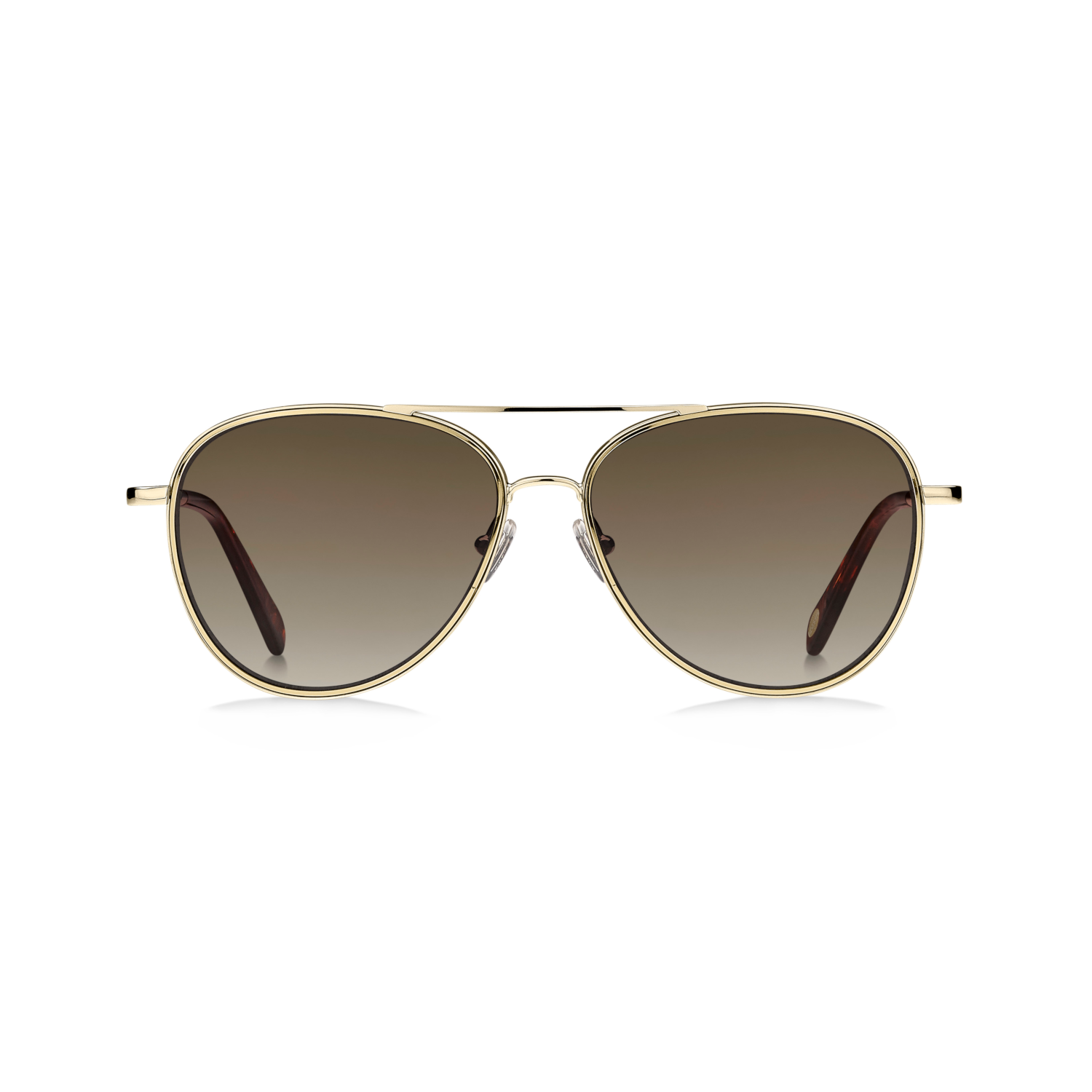 Fossil FOS 2096/G/S Brown Yellow Women's Sunglasses
