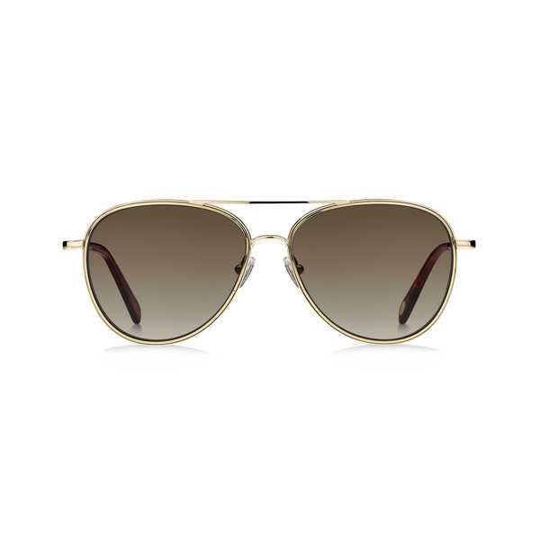 Fossil FOS 2096/G/S Brown Yellow Women's Sunglasses