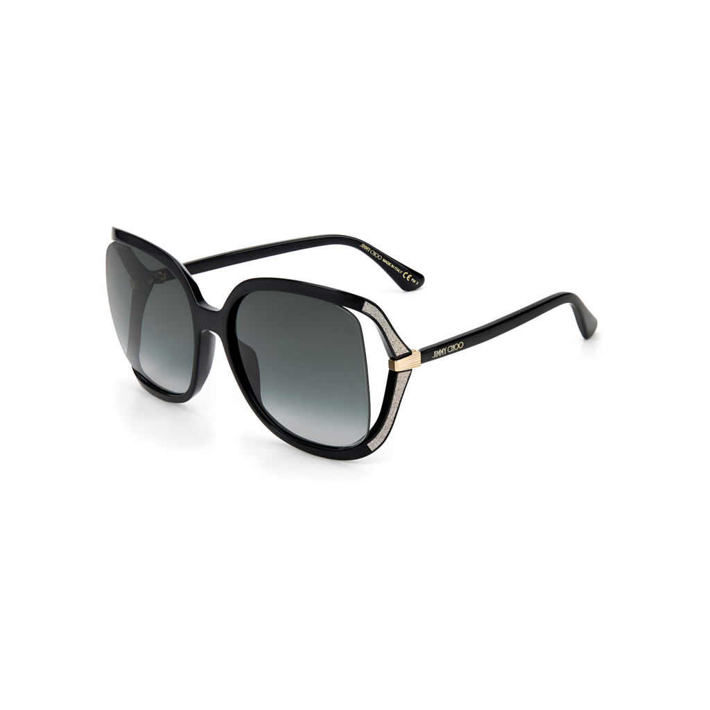 Jimmy Choo TILDA/G/S Grey Black Women's Sunglasses