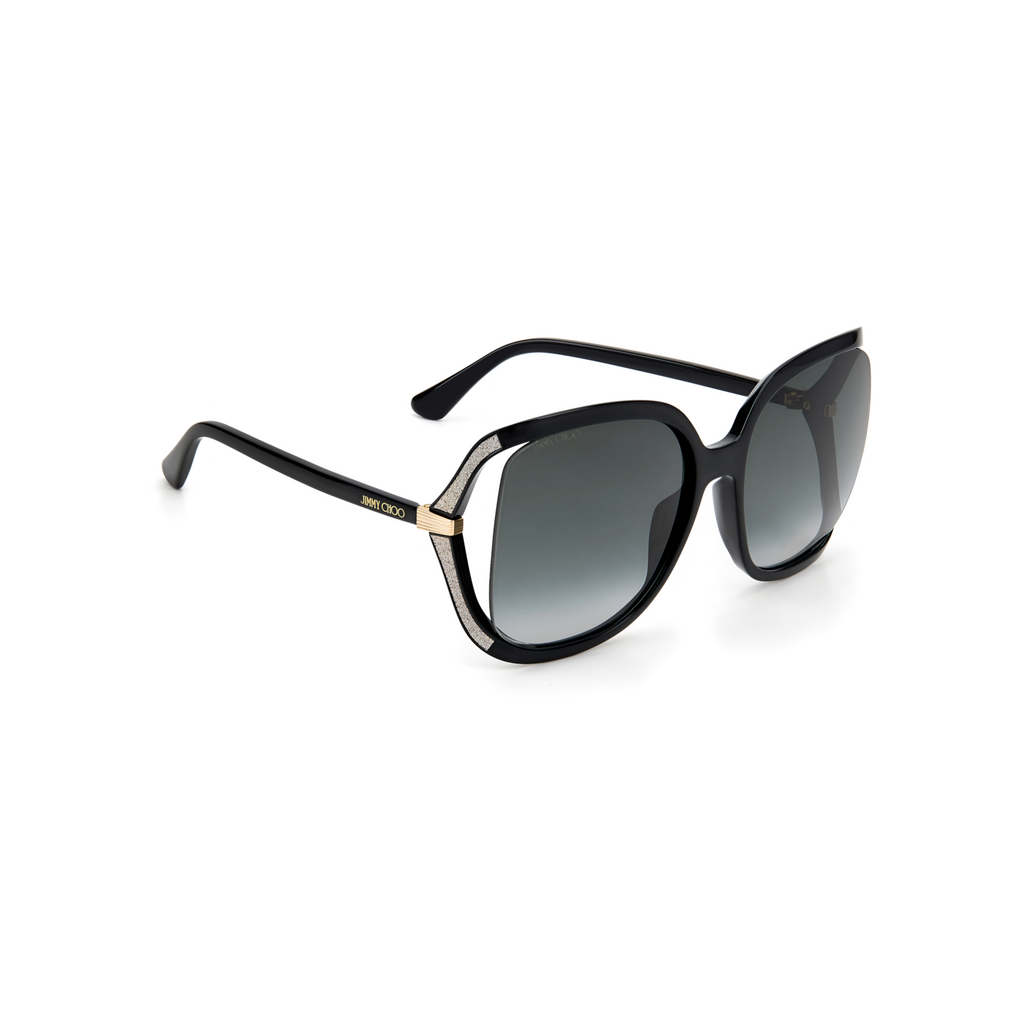 Jimmy Choo TILDA/G/S Grey Black Women's Sunglasses