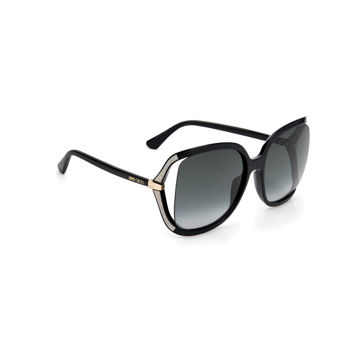 Jimmy Choo TILDA/G/S Grey Black Women's Sunglasses