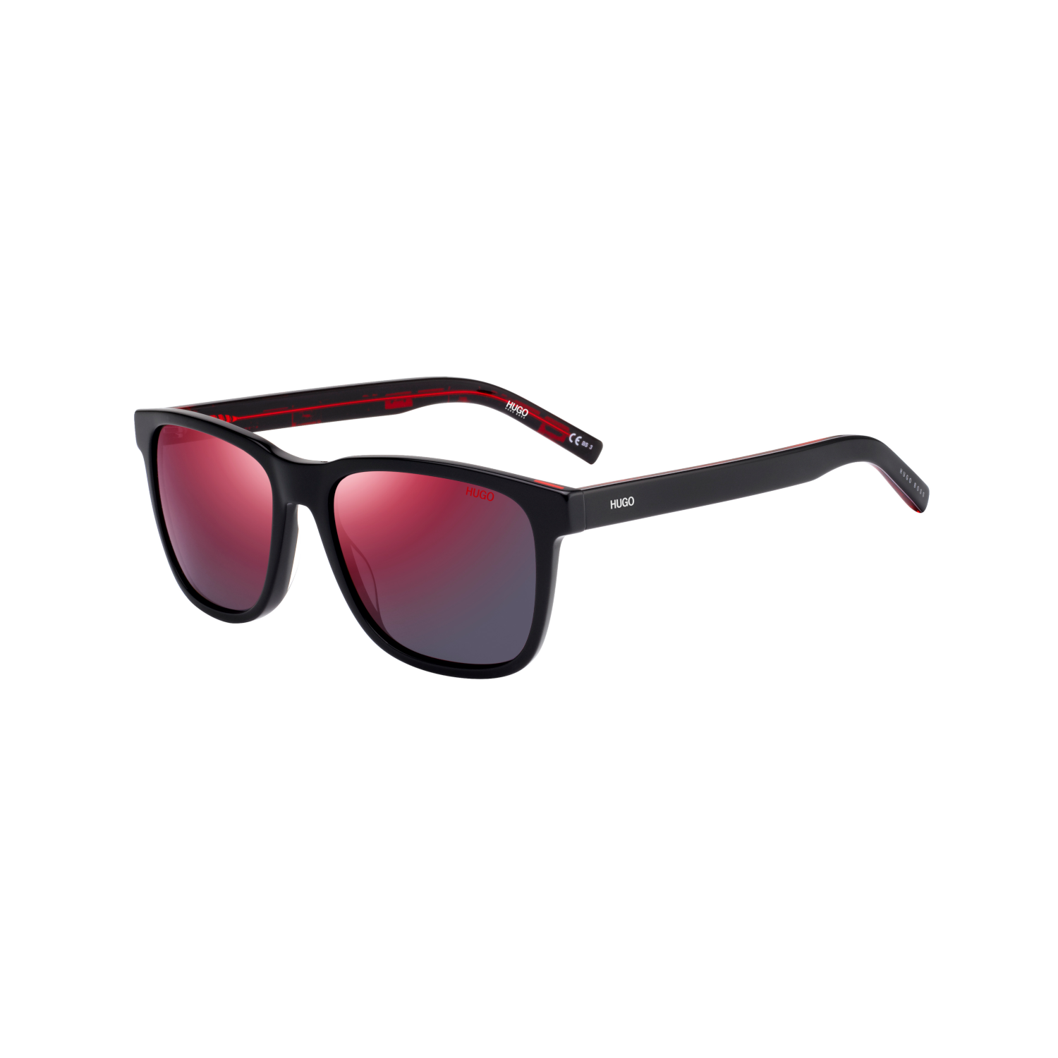 Hugo HG 1073/S Red Black Men's Sunglasses