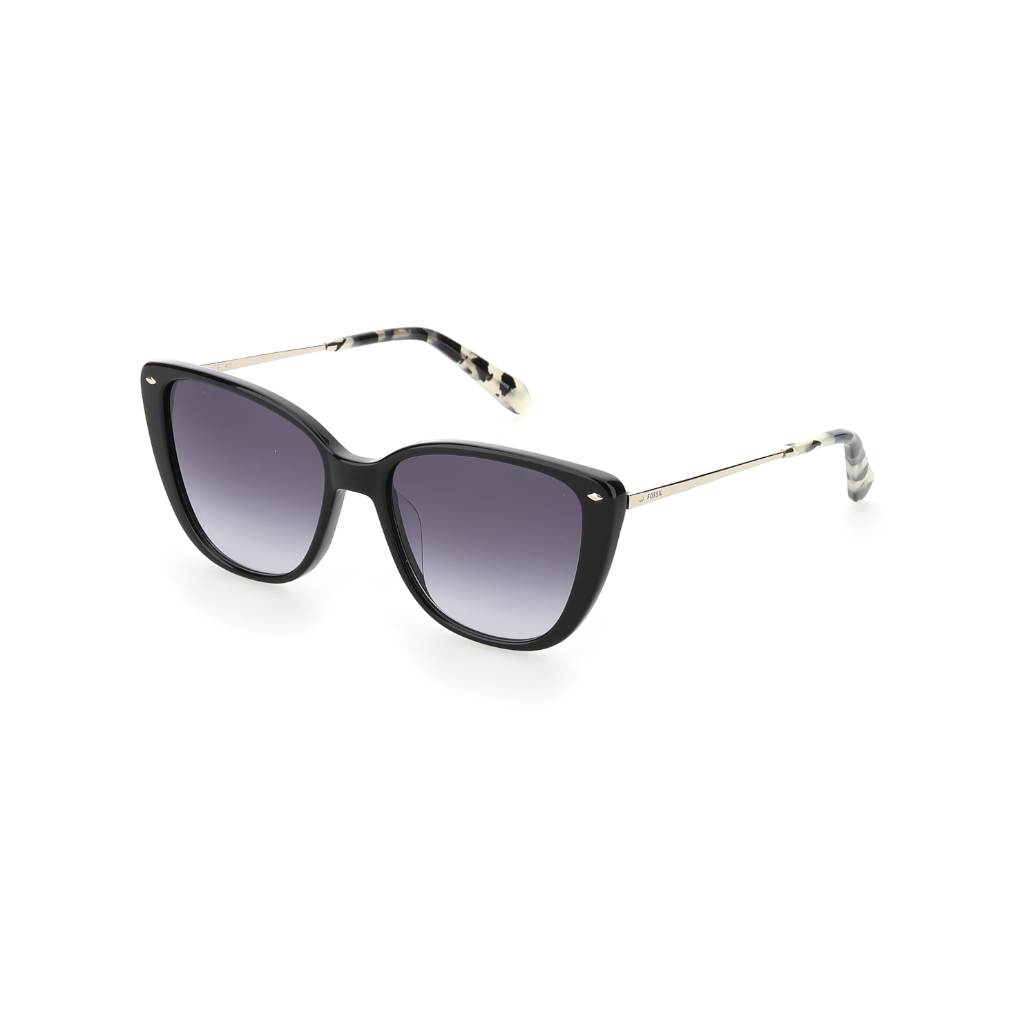 Fossil FOS 2101/G/S Grey Black Women's Sunglasses