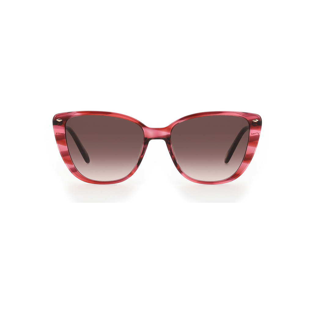 Fossil FOS 2101/G/S Brown Red Women's Sunglasses