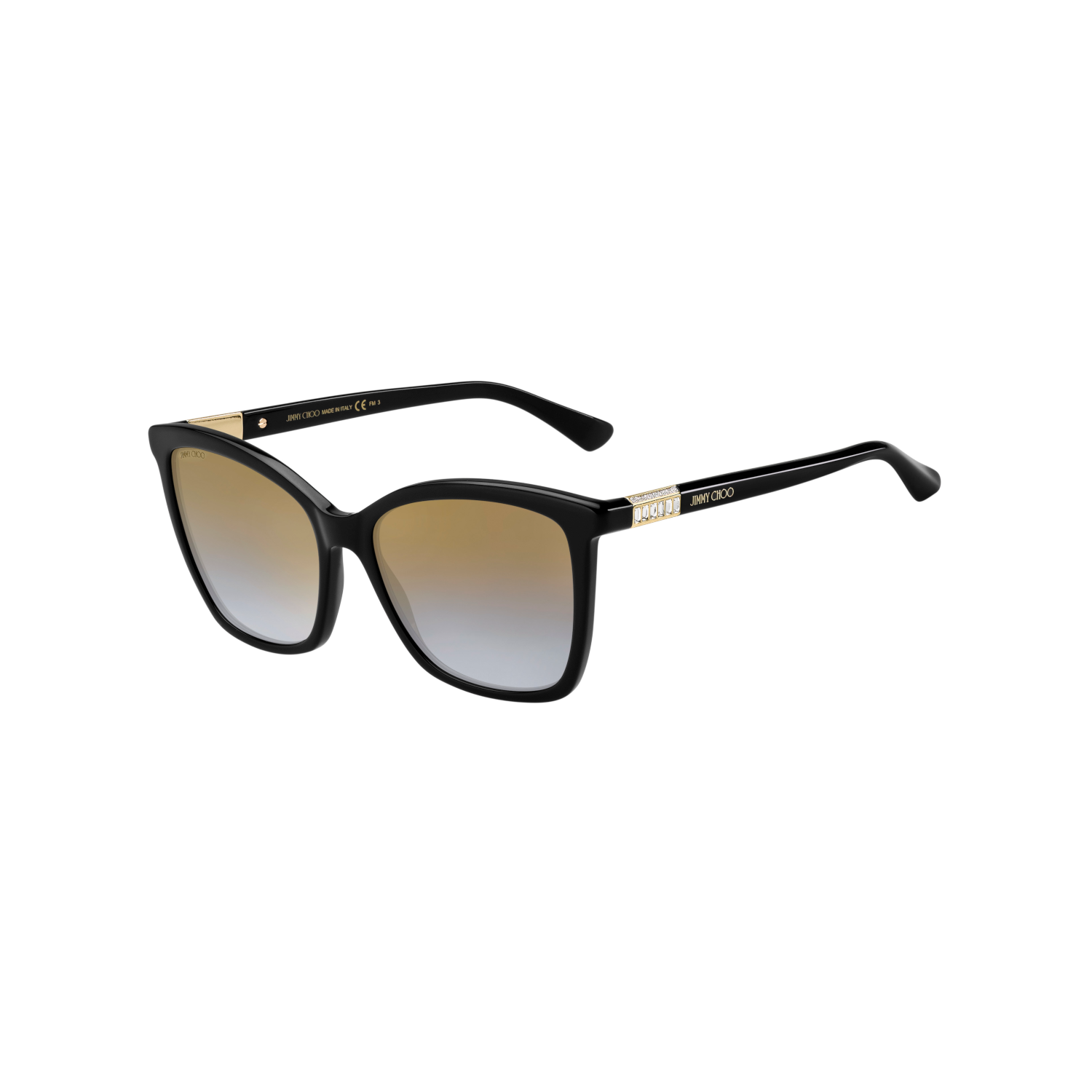 Jimmy Choo ALI/S Grey Black Women's Sunglasses
