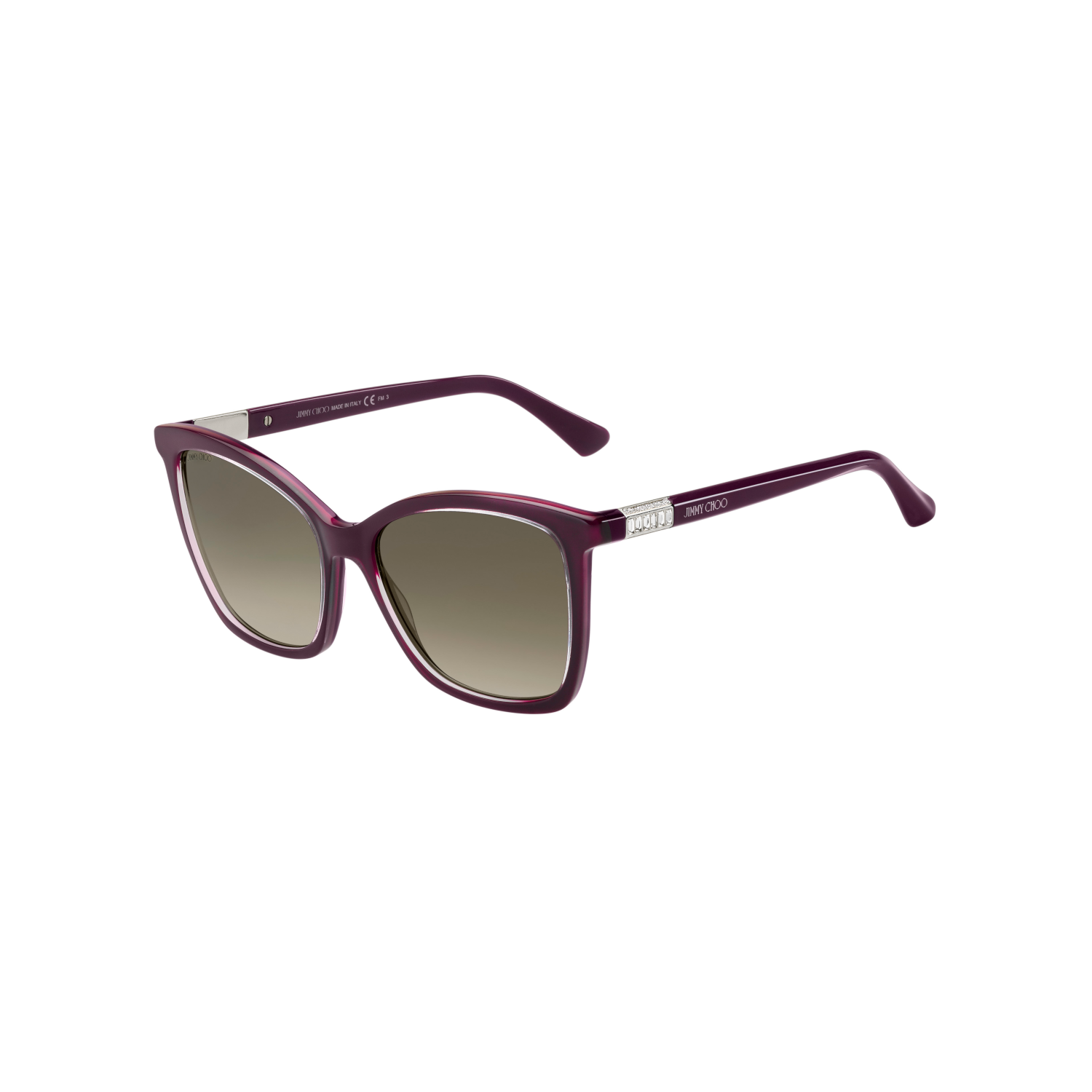Jimmy Choo ALI/S Brown Red Women's Sunglasses