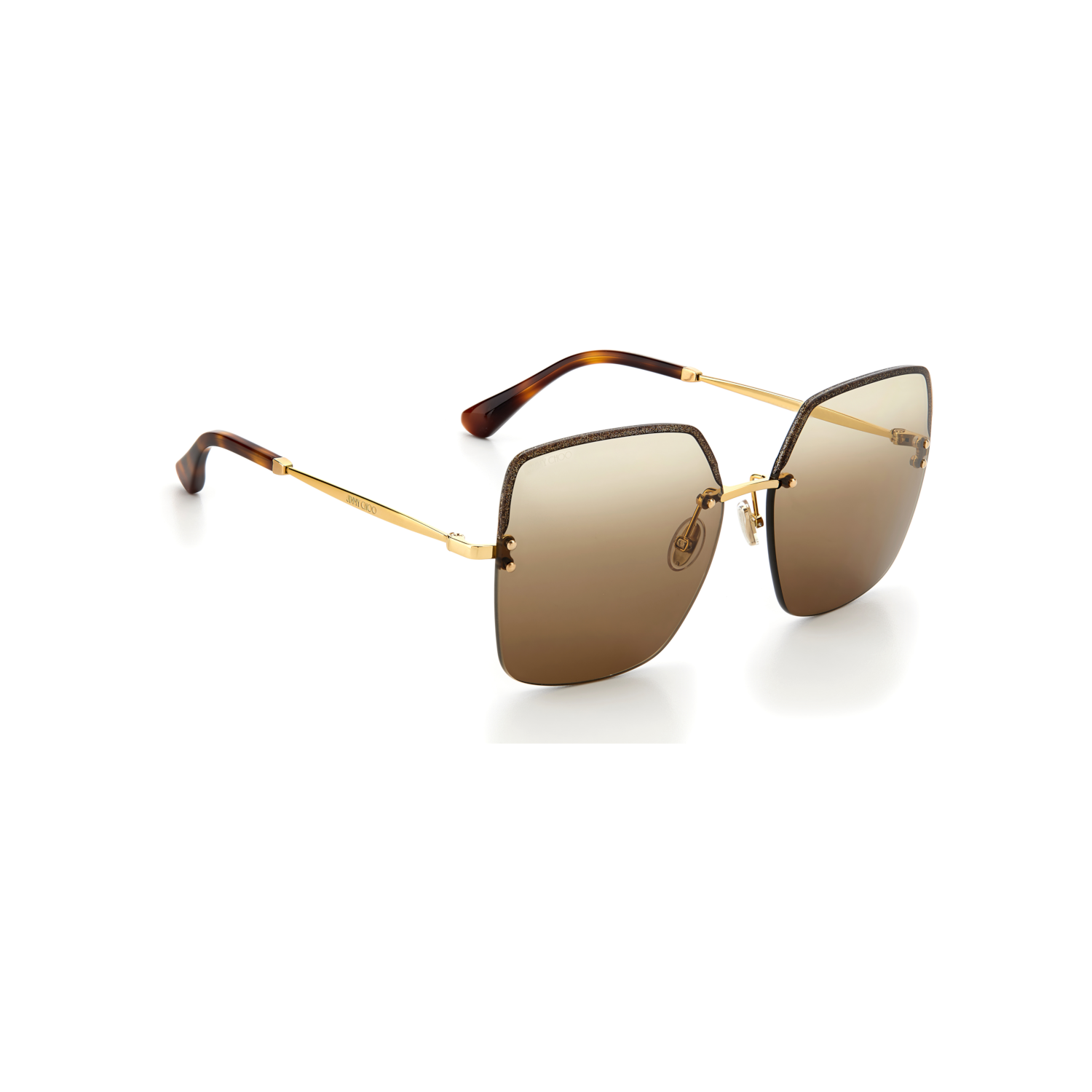 Jimmy Choo TAVI/S Brown Yellow Women's Sunglasses