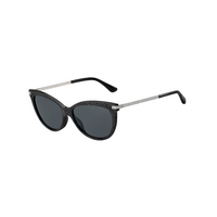 Jimmy Choo AXELLE/G/S Grey Black Women's Sunglasses