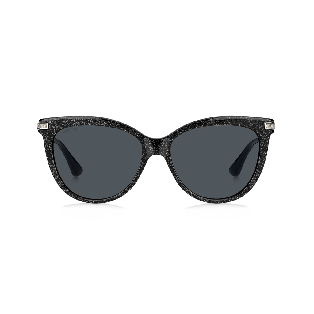 Jimmy Choo AXELLE/G/S Grey Black Women's Sunglasses