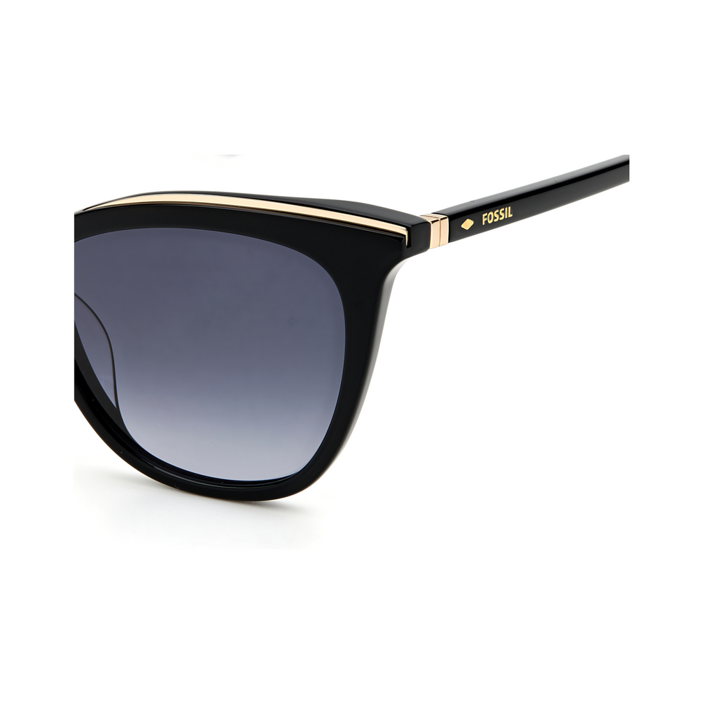 Fossil FOS 2103/G/S Grey Black Women's Sunglasses