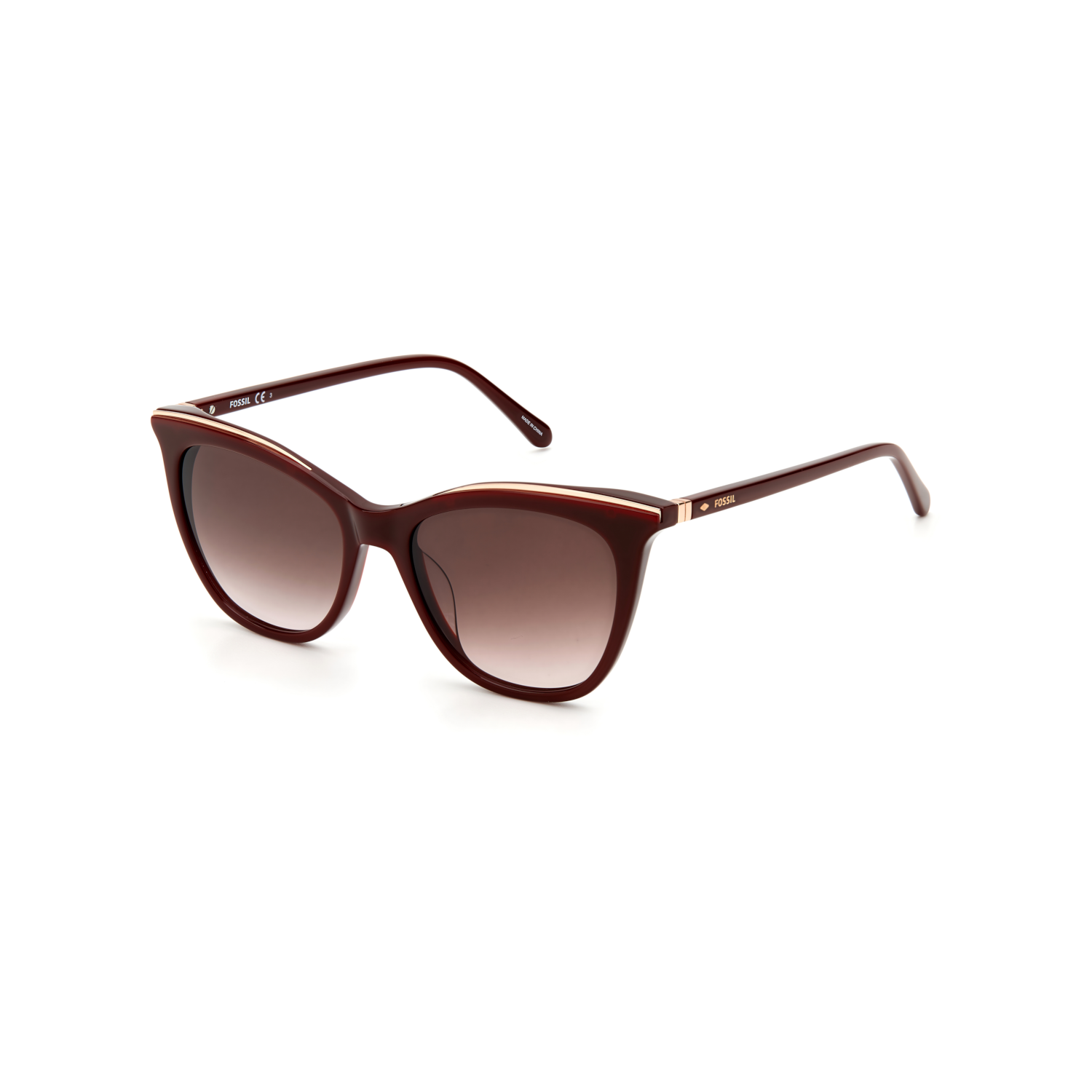 Fossil FOS 2103/G/S Brown Red Women's Sunglasses