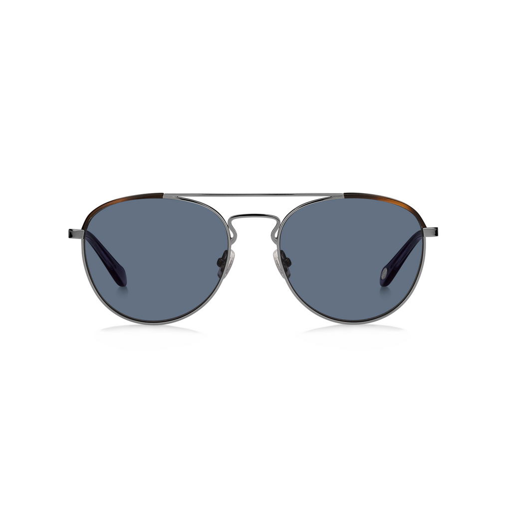 Fossil FOS 2105/G/S Blue Grey Men's Sunglasses