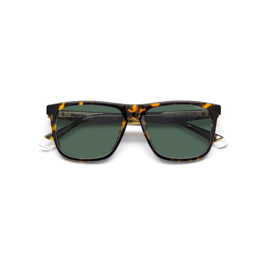 Polaroid PLD 2102/S/X Green Havana Men's Polarized Sunglasses