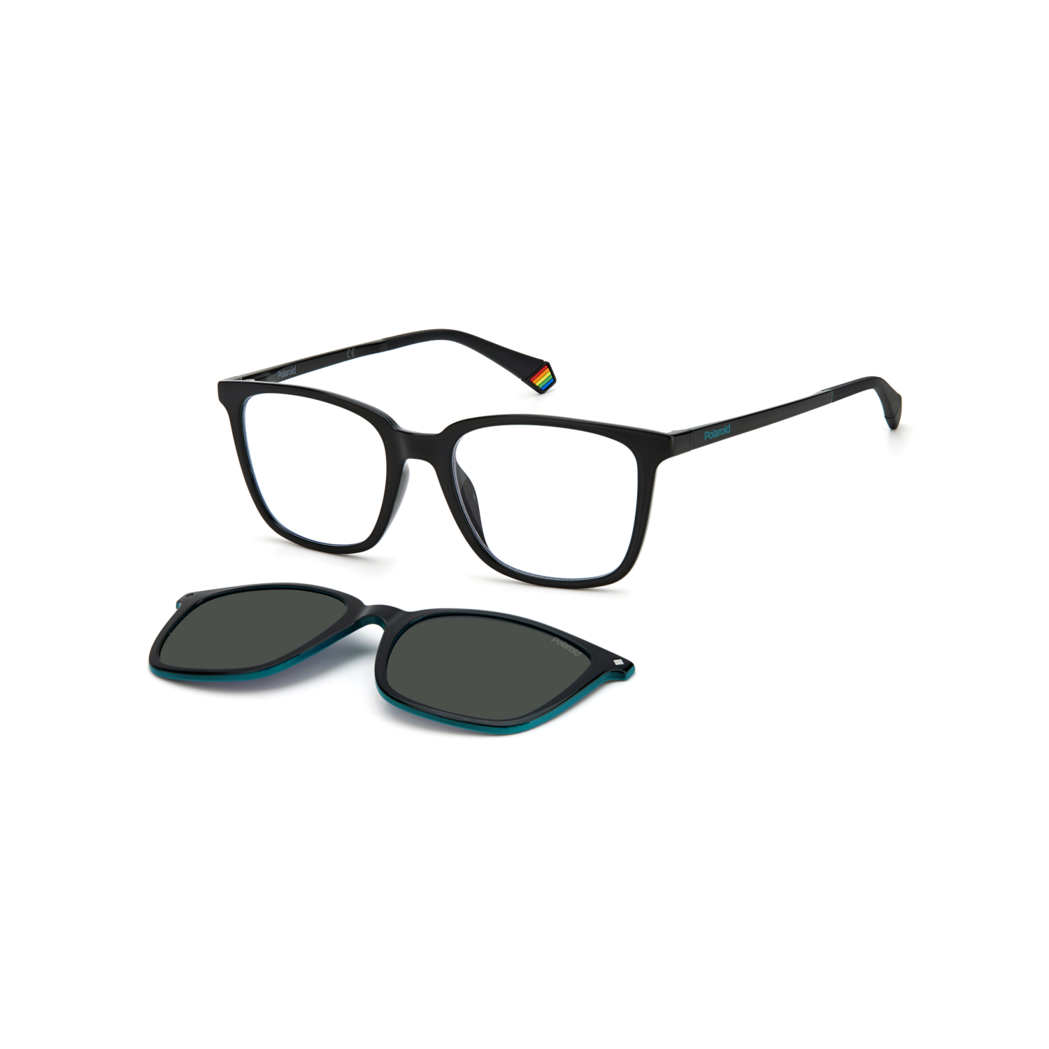 Polaroid PLD 6136/CS Grey Black Unisex Sunglasses