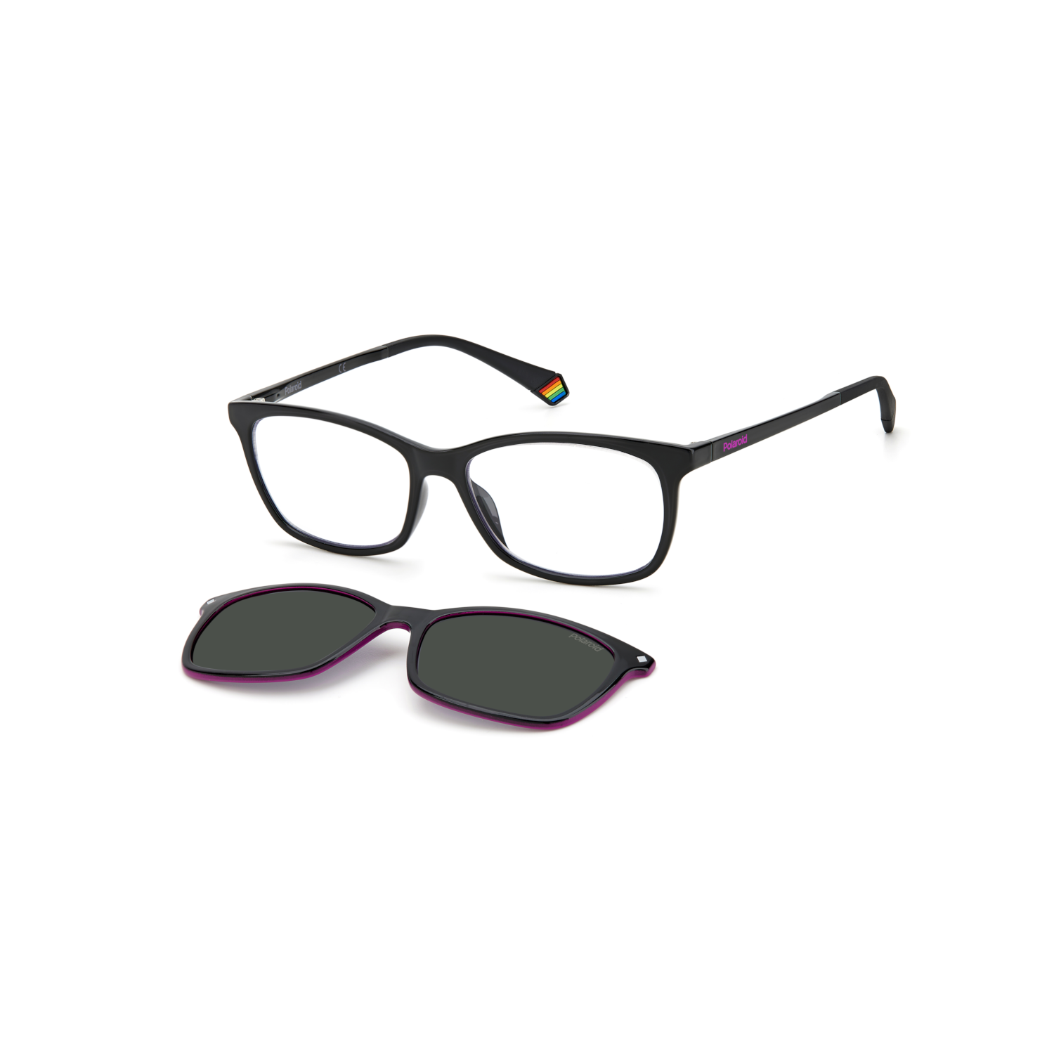 Polaroid PLD 6140/CS Grey Black Women's Sunglasses