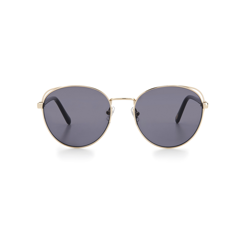 Fossil FOS 2107/G/S Grey Yellow Women's Sunglasses