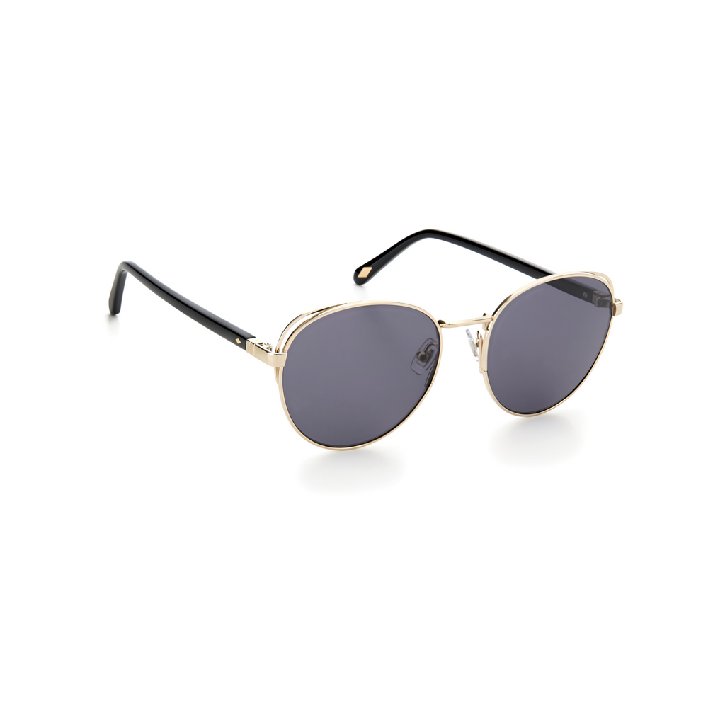 Fossil FOS 2107/G/S Grey Yellow Women's Sunglasses