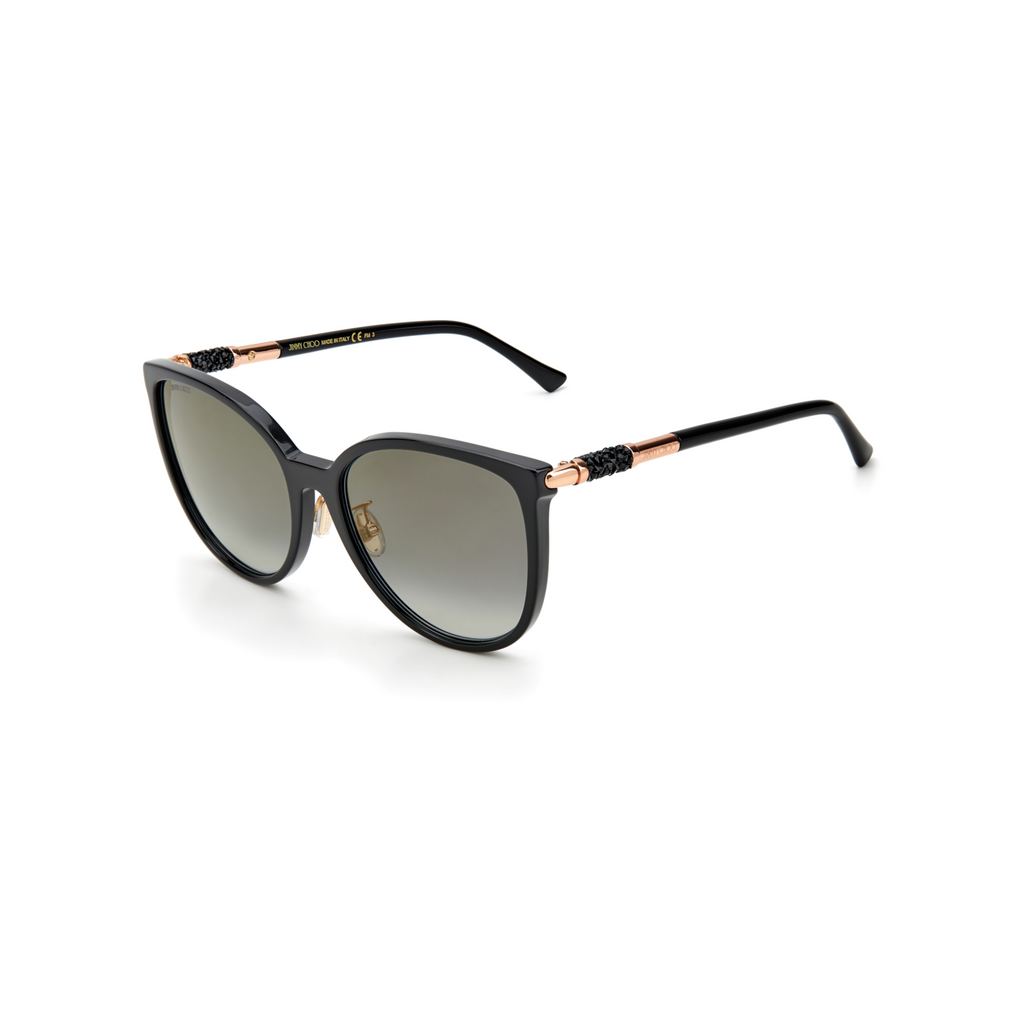 Jimmy Choo RAYE/G/SK Grey Black Women's Sunglasses