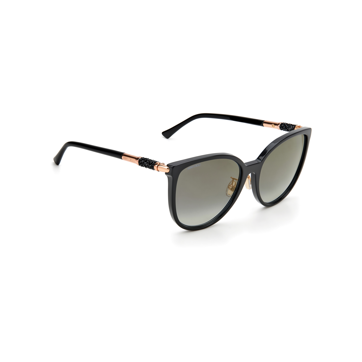 Jimmy Choo RAYE/G/SK Grey Black Women's Sunglasses