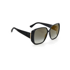 Jimmy Choo CLOE/S Grey Black Women's Sunglasses