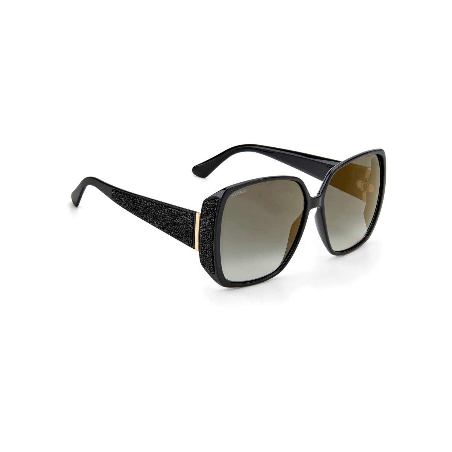 Jimmy Choo CLOE/S Grey Black Women's Sunglasses