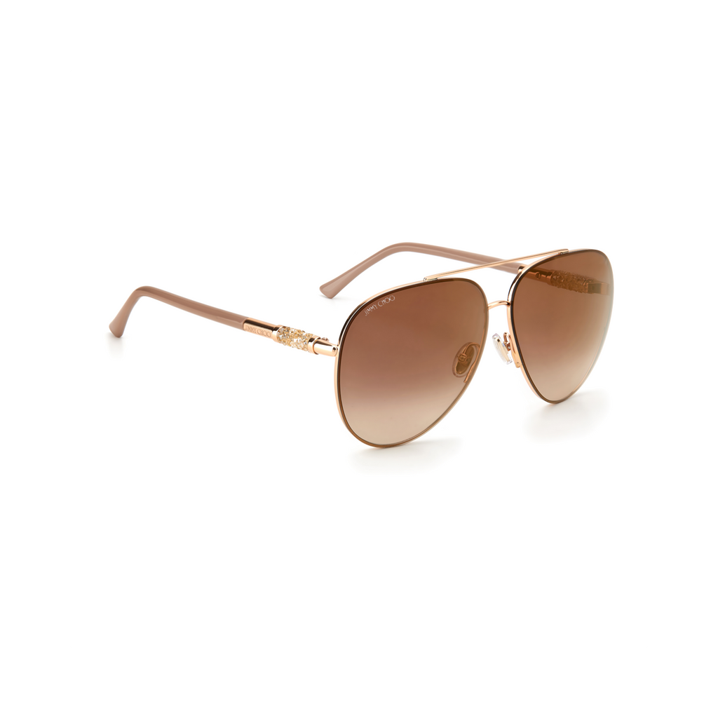 Jimmy Choo GRAY/S Brown Yellow Women's Sunglasses