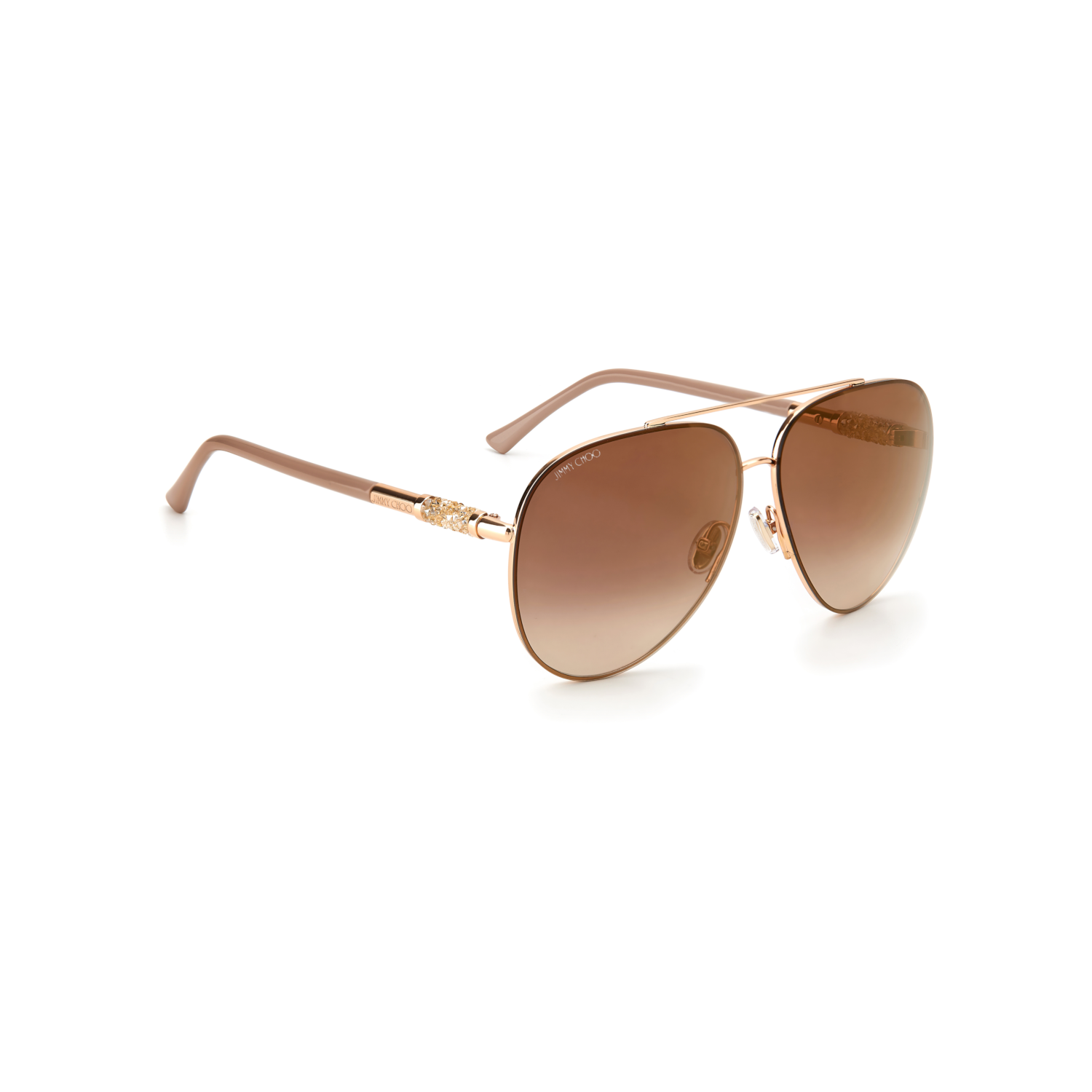 Jimmy Choo GRAY/S Brown Yellow Women's Sunglasses