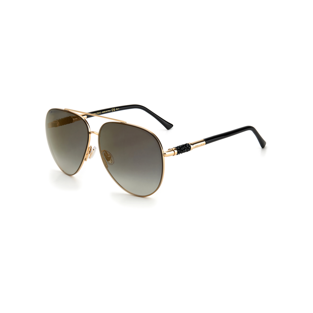 Jimmy Choo GRAY/S Grey Yellow Women's Sunglasses