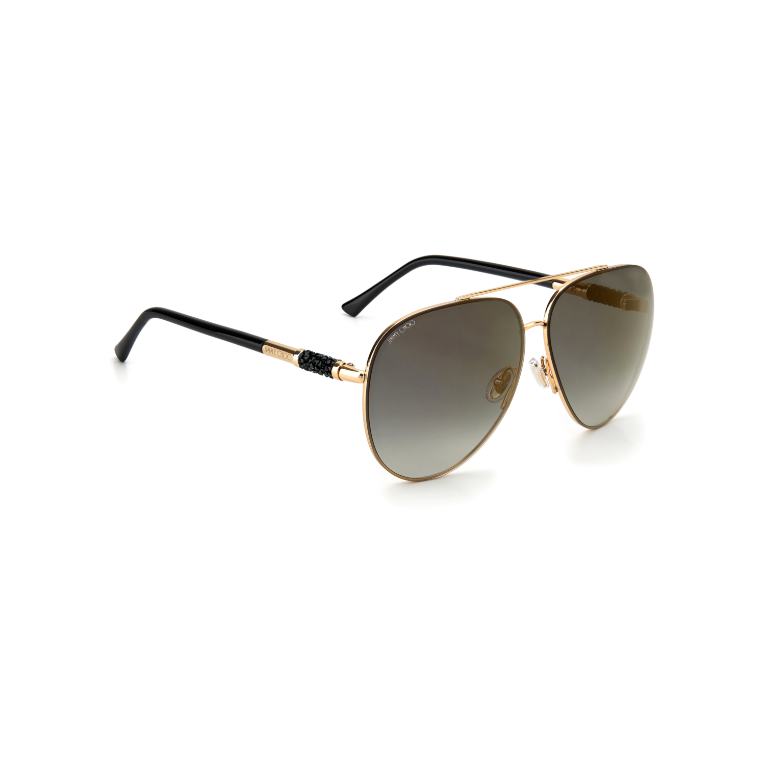 Jimmy Choo GRAY/S Grey Yellow Women's Sunglasses