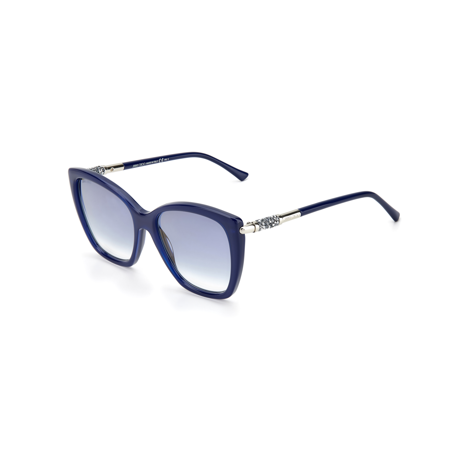 Jimmy Choo ROSE/S Blue Crystal Women's Sunglasses