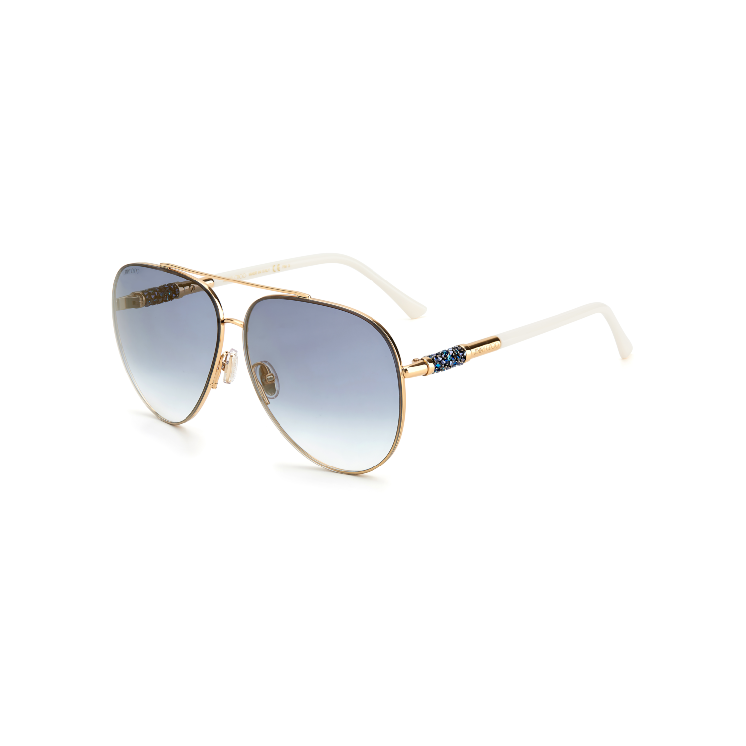 Jimmy Choo GRAY/S Blue Yellow Women's Sunglasses