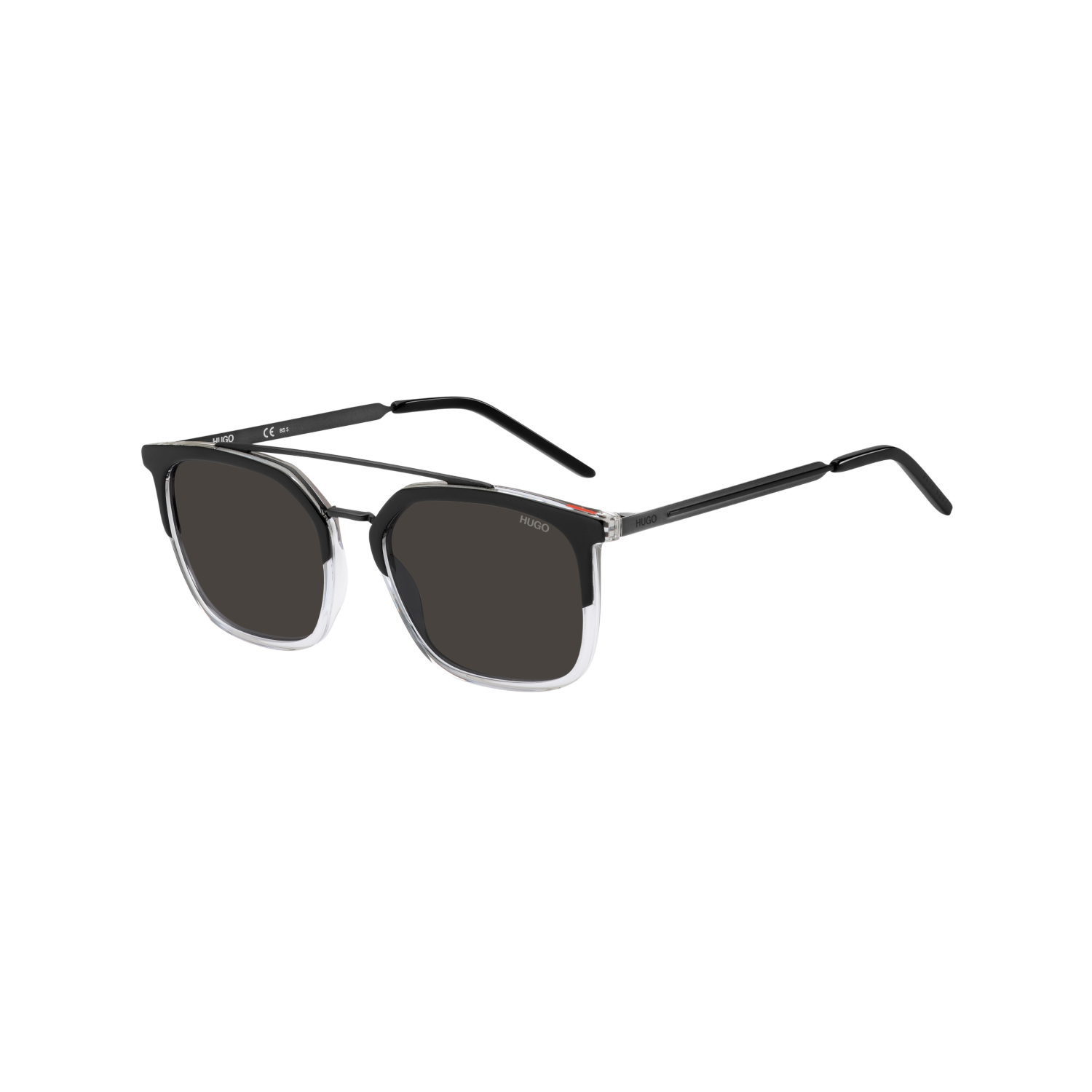Hugo HG 1124/S Grey Black Men's Sunglasses