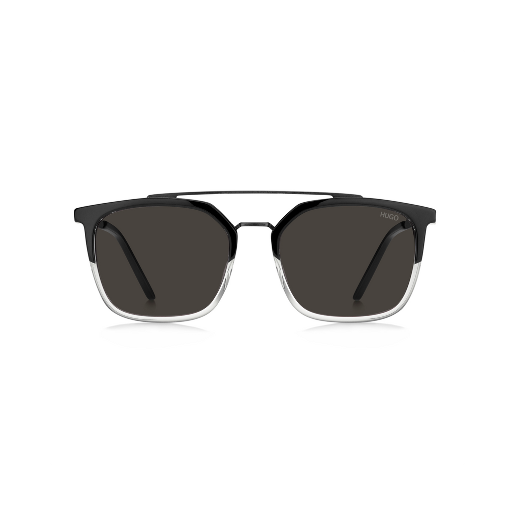 Hugo HG 1124/S Grey Black Men's Sunglasses