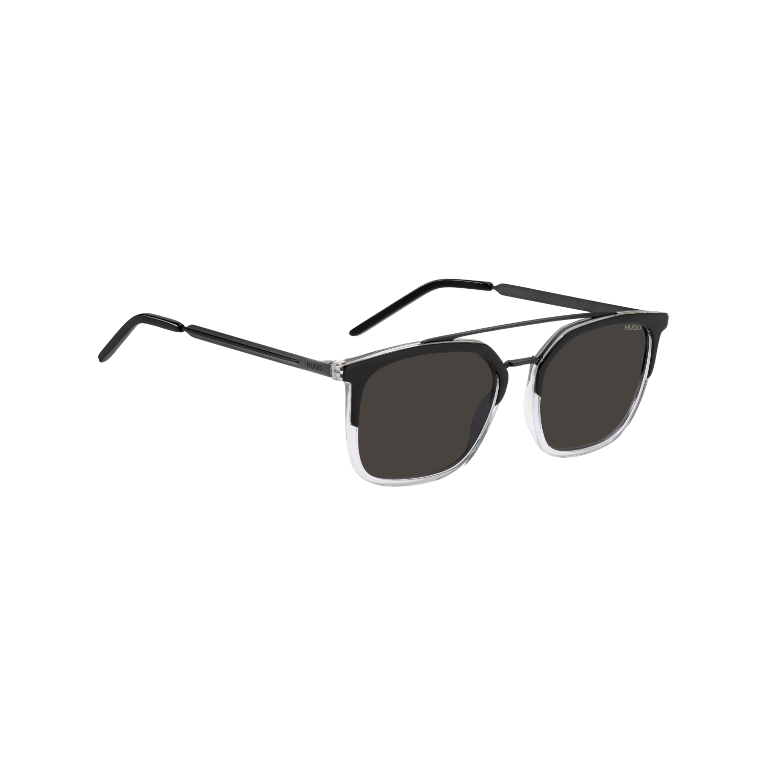 Hugo HG 1124/S Grey Black Men's Sunglasses