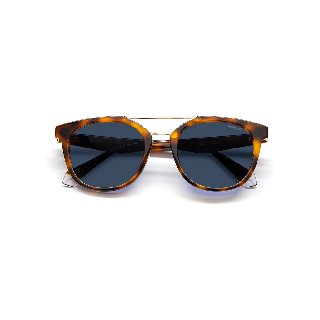 Polaroid PLD 2113/S/X Blue Havana Men's Polarized Sunglasses