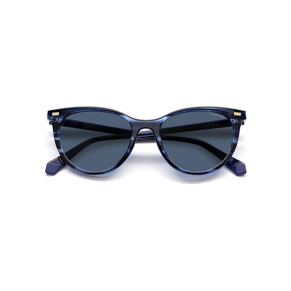 Polaroid PLD 4107/S Blue Havana Women's Polarized Sunglasses