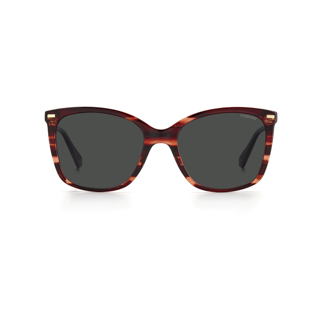Polaroid PLD 4108/S Grey Red Women's Polarized Sunglasses