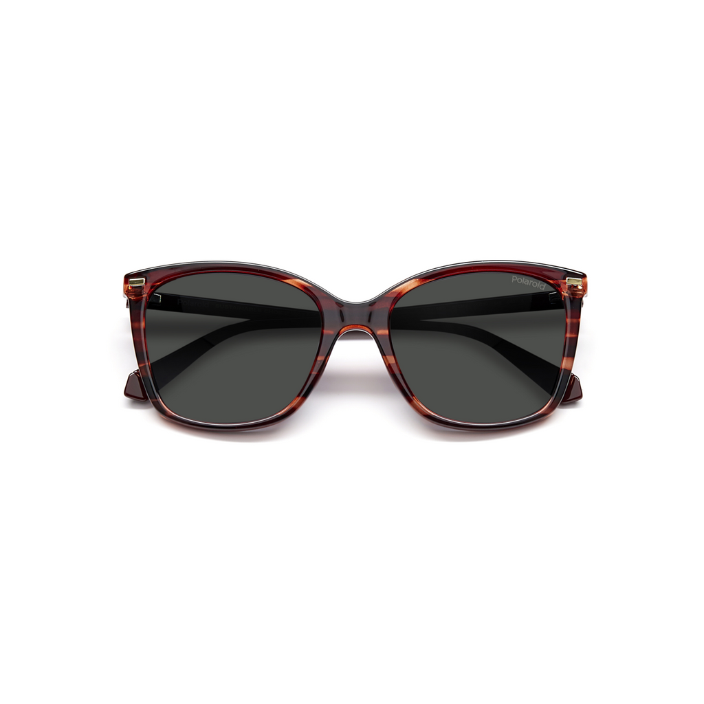 Polaroid PLD 4108/S Grey Red Women's Polarized Sunglasses