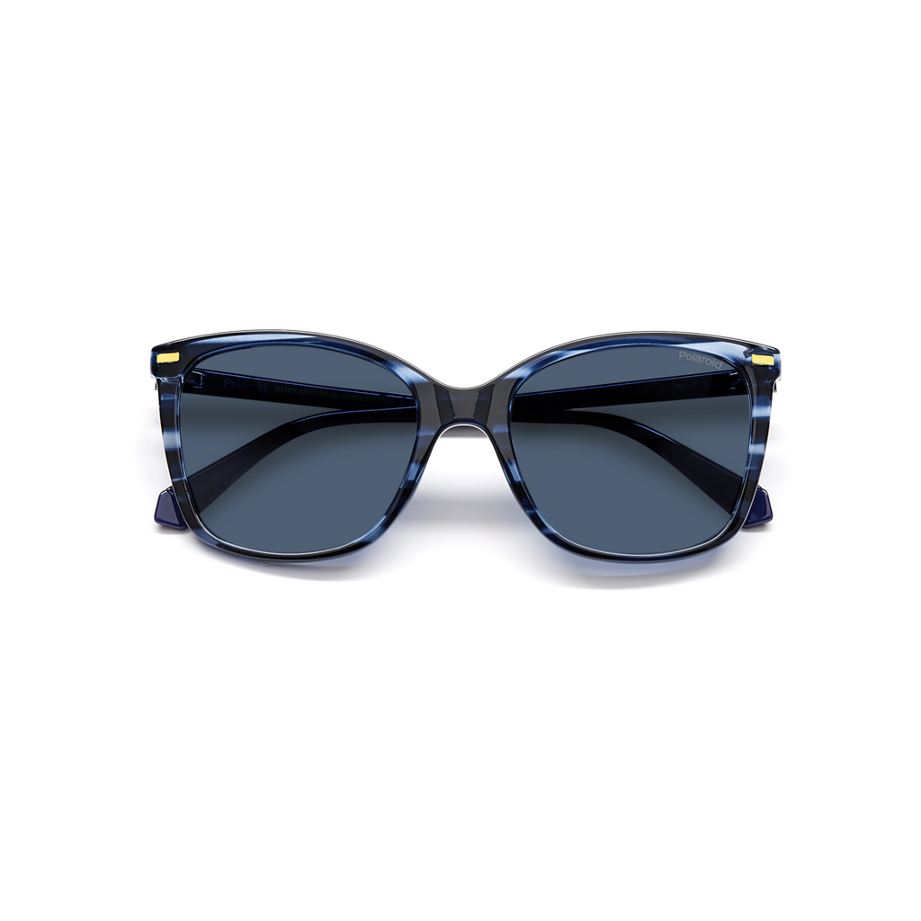 Polaroid PLD 4108/S Blue Havana Women's Polarized Sunglasses