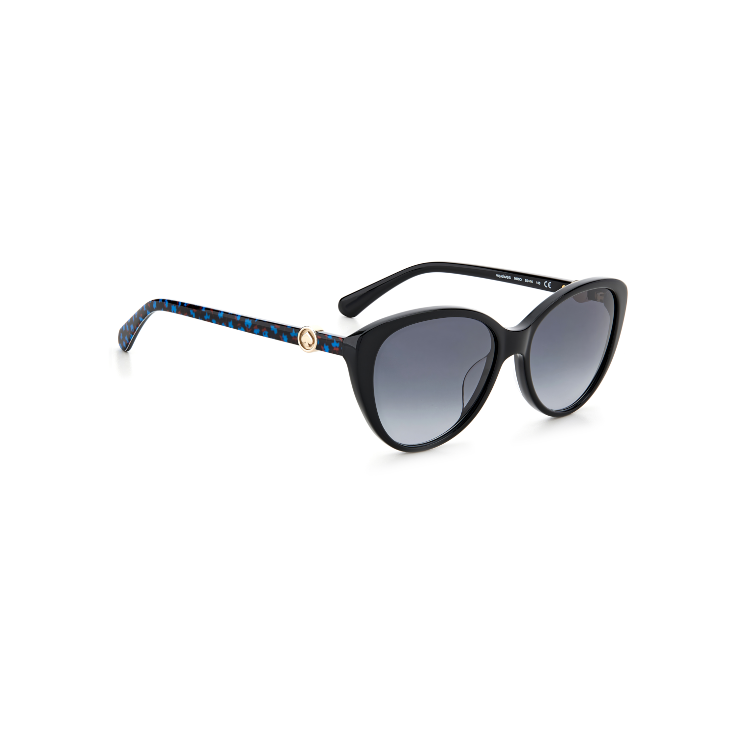 Kate Spade VISALIA/G/S Grey Black Women's Sunglasses