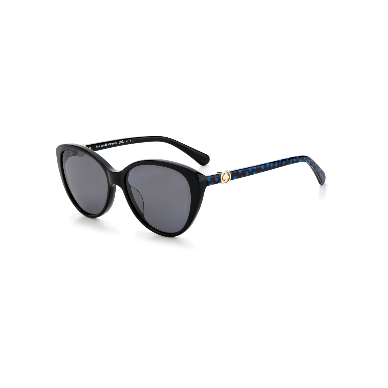 Kate Spade VISALIA/G/S Grey Black Women's Sunglasses