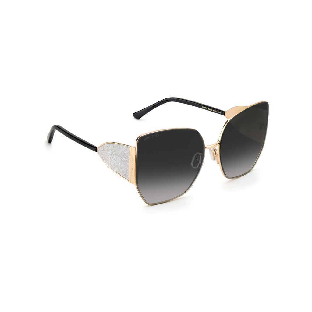 Jimmy Choo RIVER/S Grey Black Women's Sunglasses