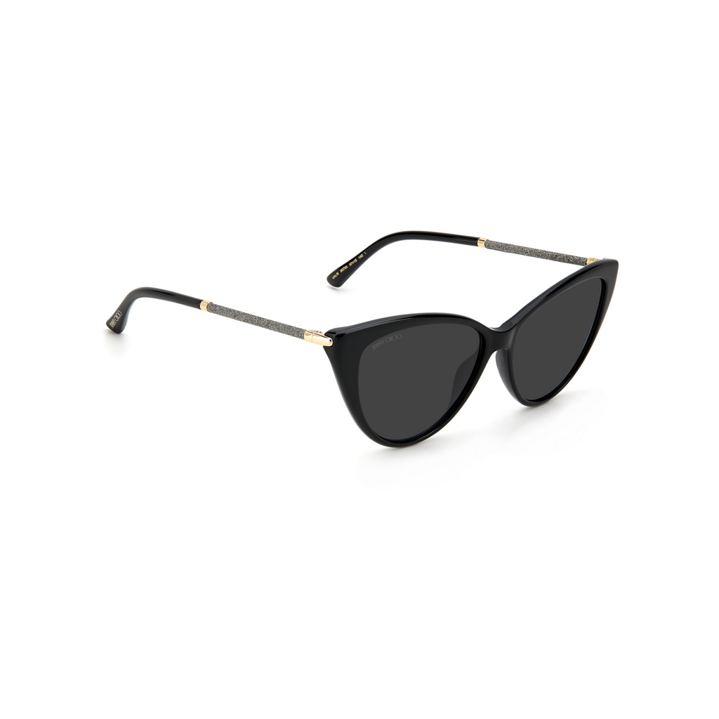 Jimmy Choo VAL/S Grey Black Women's Sunglasses