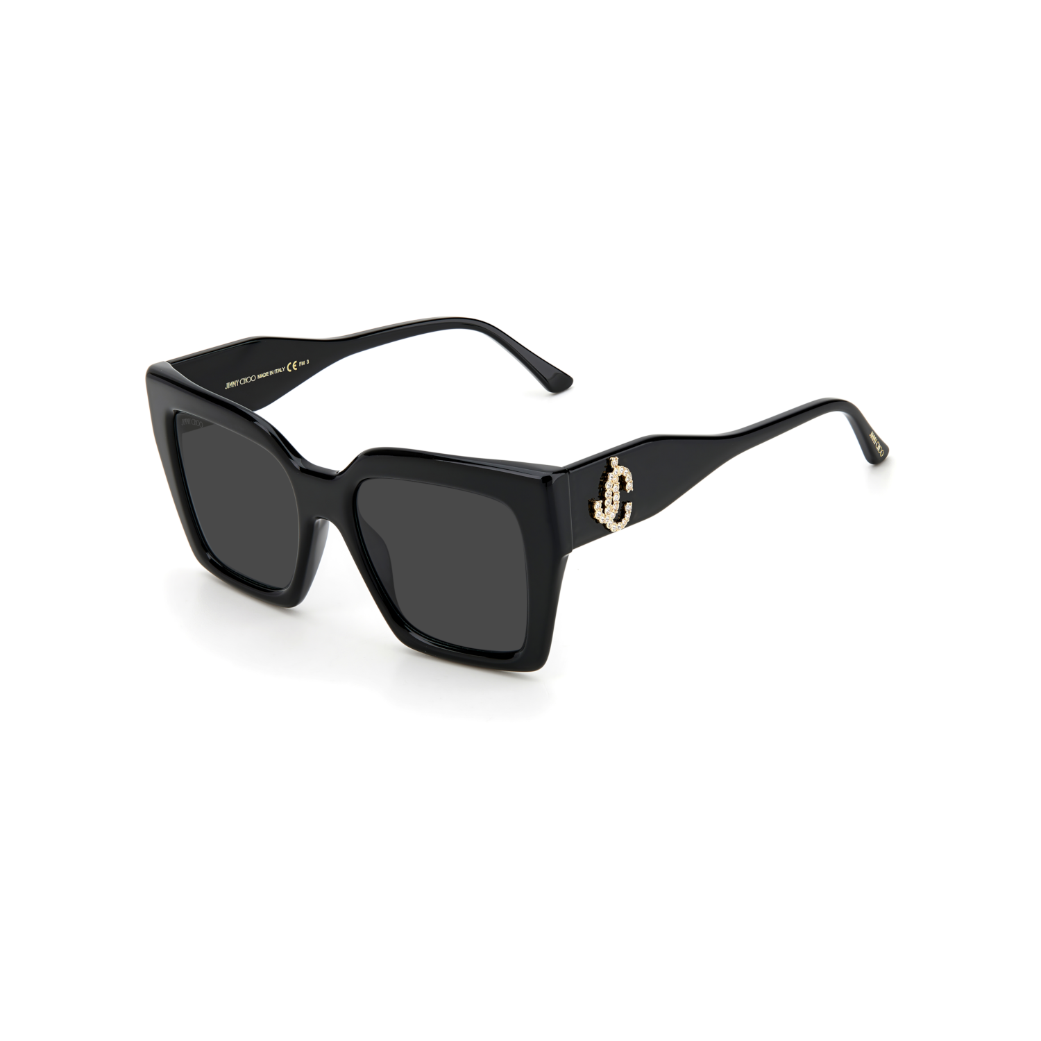 Jimmy Choo ELENI/G/S Grey Black Women's Sunglasses