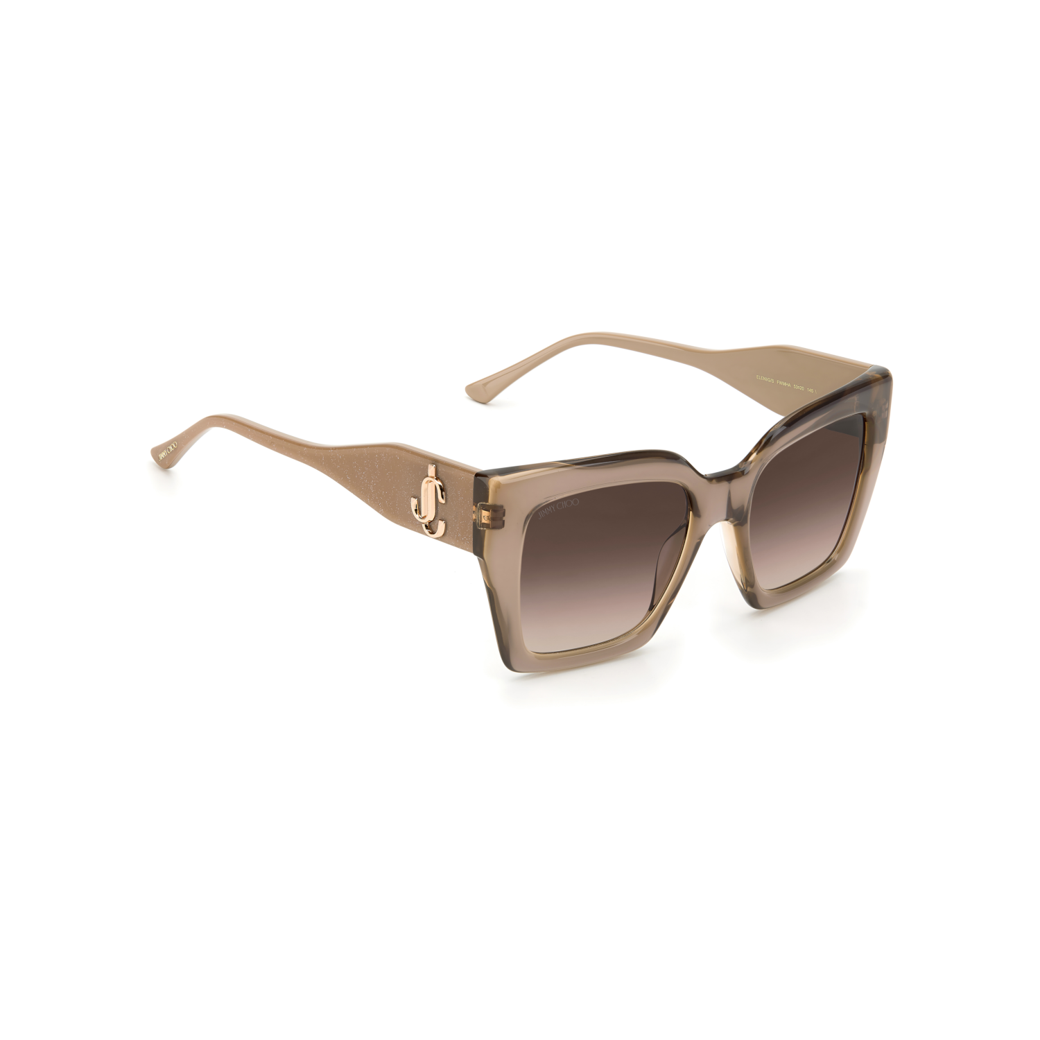 Jimmy Choo ELENI/G/S Brown Pink Women's Sunglasses
